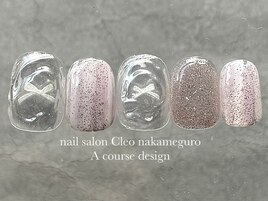 【2月】リボンネイル