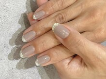 シェリーネイル(Cherie Nail)/ガラスフレンチ秋カラー♪