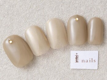 アイネイルズ 三宮店(I nails)/ベージュゴールドミラー