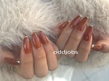 オッドジョブス ネイルアンドアイラッシュ 府中店(odd jobs Nail & Eyelash)/【パラジェル】ミラーフレンチ