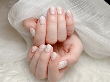 ミキネイルサロン(MiKi Nail Salon)/レースフラワーネイル10000円