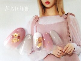【押し花ネイル】