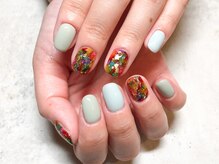 プルメリア(Plumeria)/【ハンド】ニュアンス×インク