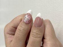 インザピンクリリー(in the pink LILY)/フレンチネイル/キティネイル