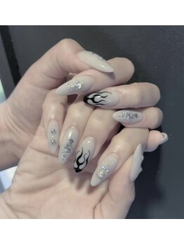 ローラネイル(Roller nail)/スカルプ2本アートコース¥12000