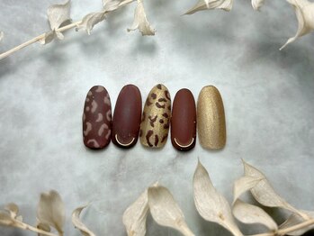 ブリスフルハピネス(Blissful happiness)/定額ネイル(simple)秋冬ver.