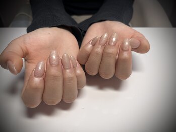 ヒミツキチ 恵比寿店(himitsukichi)/初めてのロング初めてのラメ!