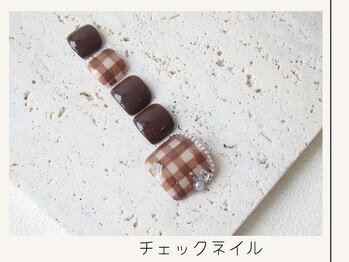 プレンティー 北千住西口店(plenty)/【FOOT】チェックネイル