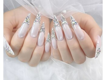 ゴテかわ(GOTE KAWA)/キラキラ、フレンチネイル