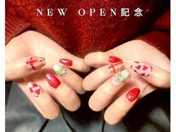 三宮ワンカラーネイルラメグラ