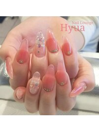 チーク×乱切りホログラム