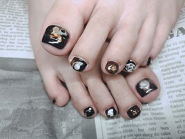 個性派フットネイル