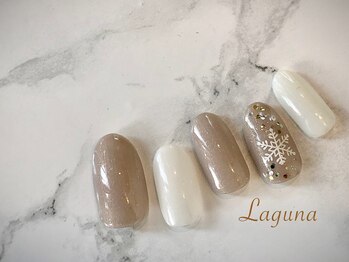 ラグウナ(Laguna)/雪の結晶ネイル