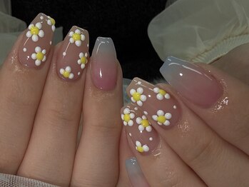 >>お花ネイル♪