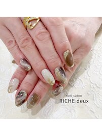 秋ニュアンスネイル！