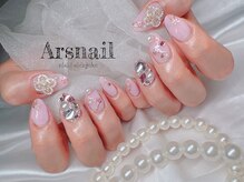 アルスネイル(Ars nail)/きらきらピンクネイル