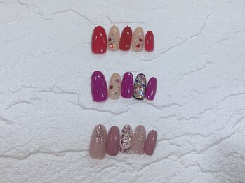 ネイルパレットアンドアイラッシュカフェ 布施店/４月キャンペーンネイル