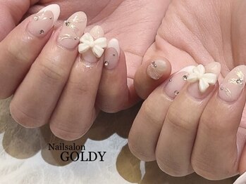 ネイルサロン ゴールディ(NAIL SALON GOLDY)の写真/認定講師監修のトレンドデザインコースが充実♪ワンランク上の最旬ネイルで気分の上がる指先に☆