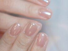 ネイルズ バイ ユイ 外苑前(Nails by Yui)/パールホワイトミラーネイル