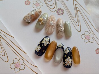 ネイルアンドアイラッシュスタジオ シュシュ(chouchou)/卒業式・長さ出し・袴