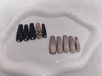 ネイルライフ 目黒店 恵比寿 白金(NailLife)/フラッシュマグネットフレンチ