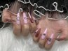 【Hand】オーロラorミラーネイル　☆当店オフ無料☆70分¥5200