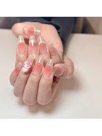 長さ出しチークマグネットネイル