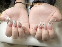 リームサロン 池袋店(LYYM SALON)/リボン×グレージュネイル