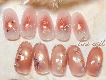 リラネイル(lira nail)の写真/持ち込み初回オフ無料♪華やかに鮮やかなネイルを◎パラジェルカラー全色取り揃えでお好きな色を選べます！