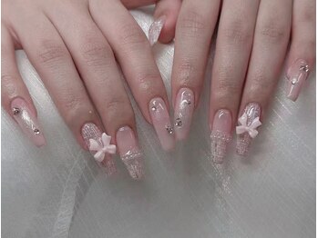 アモールビューティー 新宿店(Amor Beauty)/長さだ10本アートし放題リボン