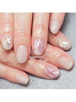 たゆ ネイル(たゆnail)/大理石風ニュアンスネイル
