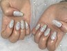 【爪を削らないパラジェル使用】フラッシュネイル☆￥6500