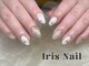 アイリスネイル 大塚(Iris Nail)の写真/透明感あふれるブルーマグネットに、可憐な立体フラワーを添えて。夏にぴったりの上品ネイル