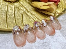 ラウンドアバウト(roundabout)/秋色シェルネイル☆