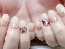 ラウンドアバウト(roundabout)/ヌーディシェルネイル☆