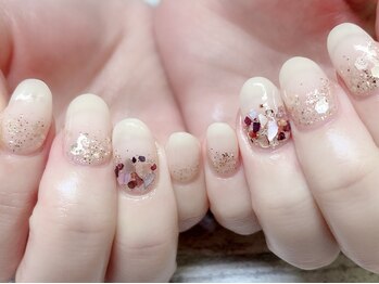 ヌーディシェルネイル☆