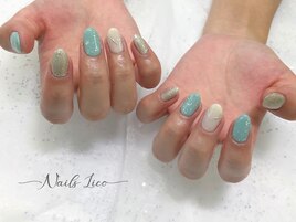 ミント×シルバー×ニュアンス