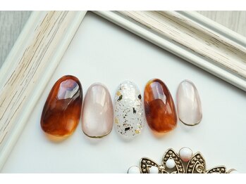 ネイルサロン マリング(Nail Salon Maring)/☆秋のべっ甲アート☆