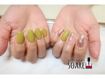ネイルサロンソアレ(SOARE)/ピスタチオカラー