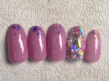 レイネイル 岐阜茜部店(RAY NAIL)/シェルビジュー埋めネイル