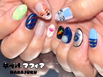 ネイルマフィア 原宿(NAIL MAFIA)/キャラ/モチーフ/痛ネイル
