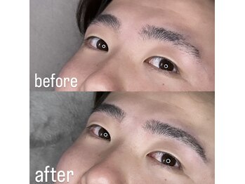 ボス ブロウ 天白店(BOSS BROW)/【メンズ眉毛】before after