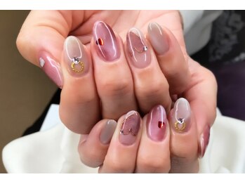 大人のハートネイル♪