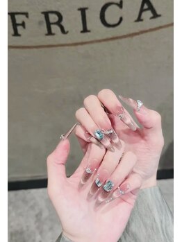 ヘブン ネイル 鶯谷(HEAVEN Nail)/Cat eyes Design Nail
