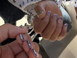 ラメフレンチ