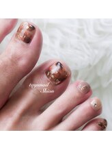 たゆ ネイル(たゆnail)/パラジェルフットべっ甲ネイル