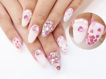 ネイルコレクション ベビーピンク(Baby Pink)/ジェル付け放題☆ハート♪