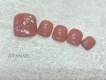 アバネイル 藤が丘(AVA NAIL)/【ピンクシェルネイル】