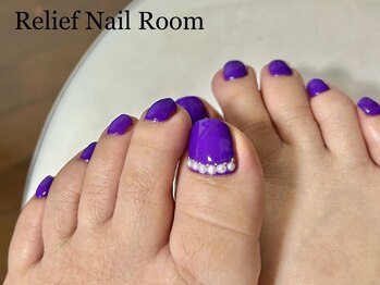 リリーフネイルルーム(RELiEF NAiL ROOM)/フットワンカラーコース