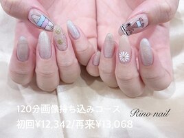 日焼けスヌーピーネイル6525